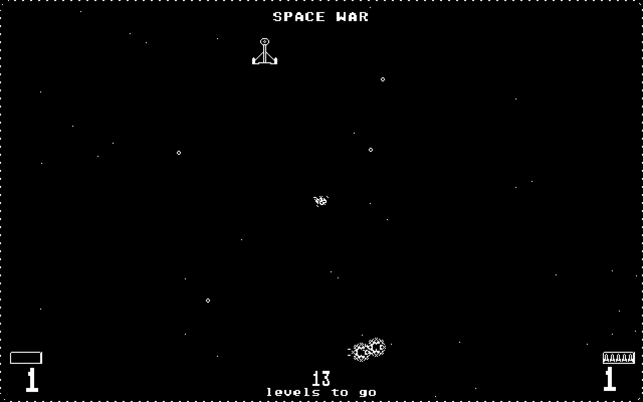 Space War atari screenshot